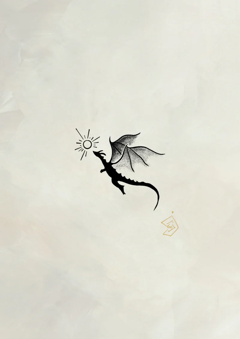 Flash tattoo Dragon 2