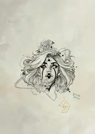 Flash tattoo Femme 1