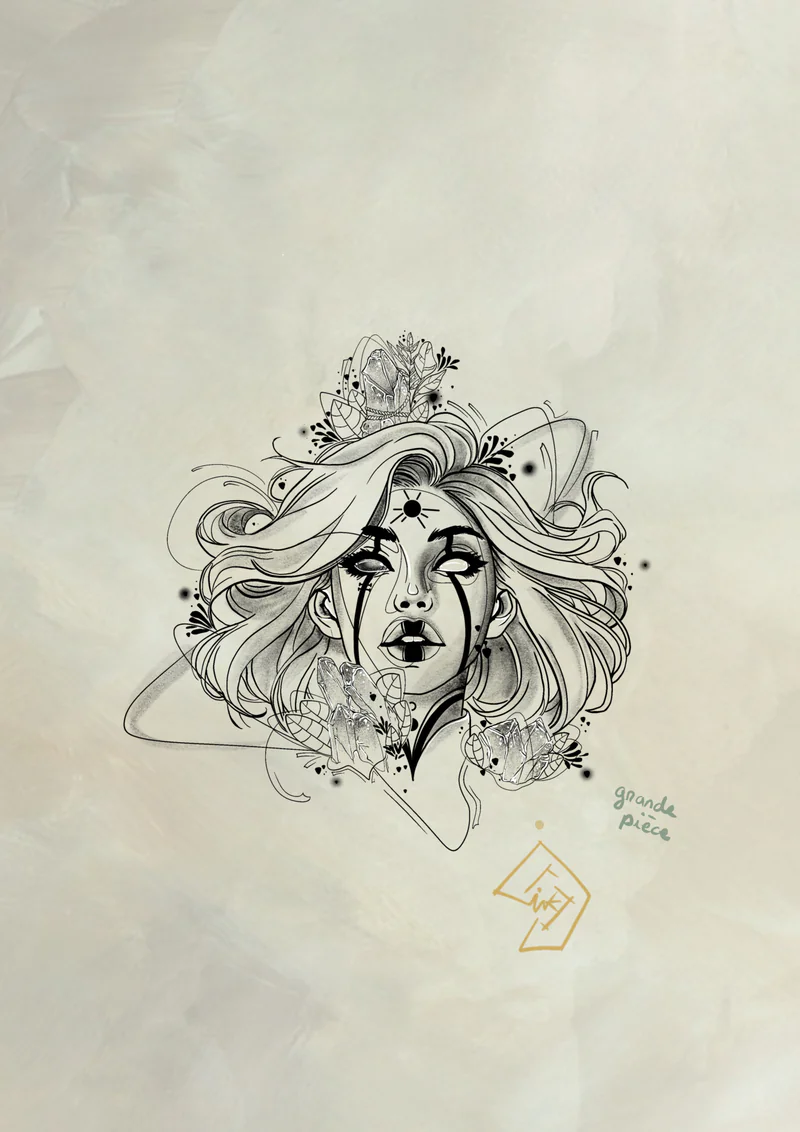 Flash tattoo Femme 1