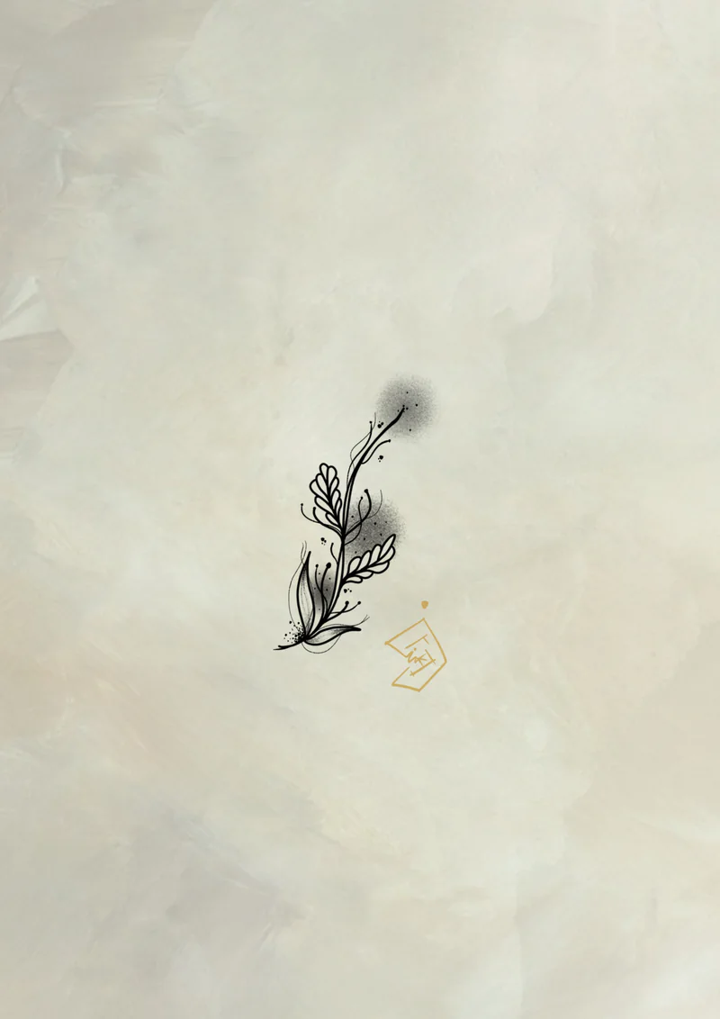 Flash tattoo Fleur 6