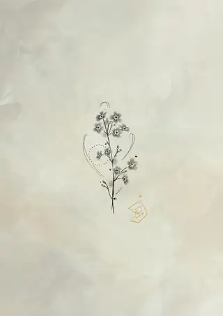 Flash tattoo Fleur 8