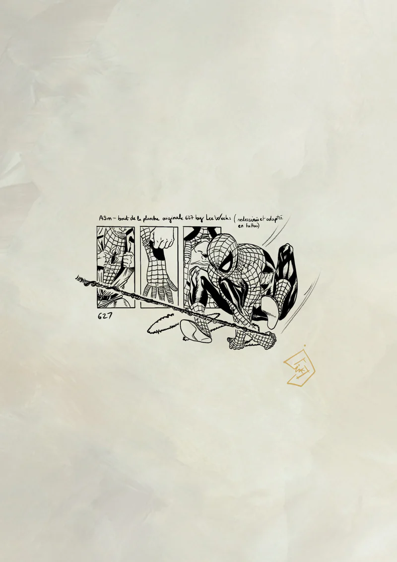 Flash tattoo Spider Jump