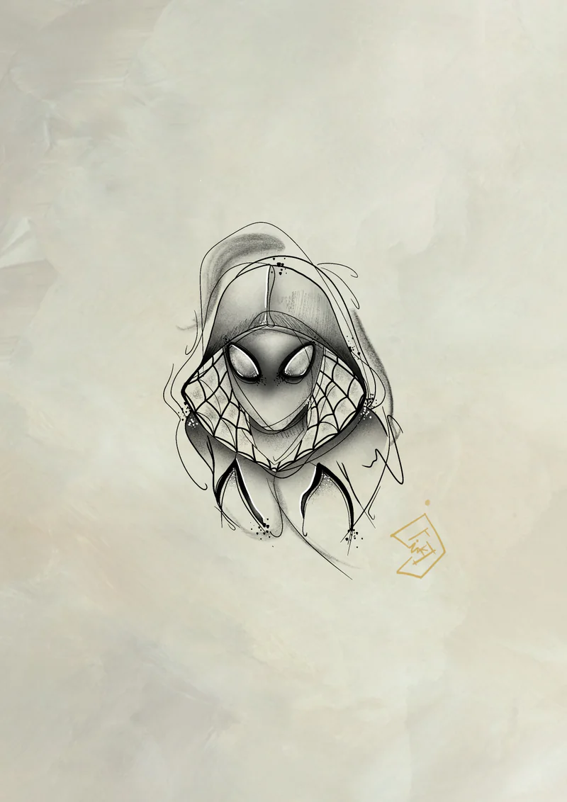 Flash tattoo Spider Woman
